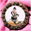 Image 1 : A division one pictorial enamel button