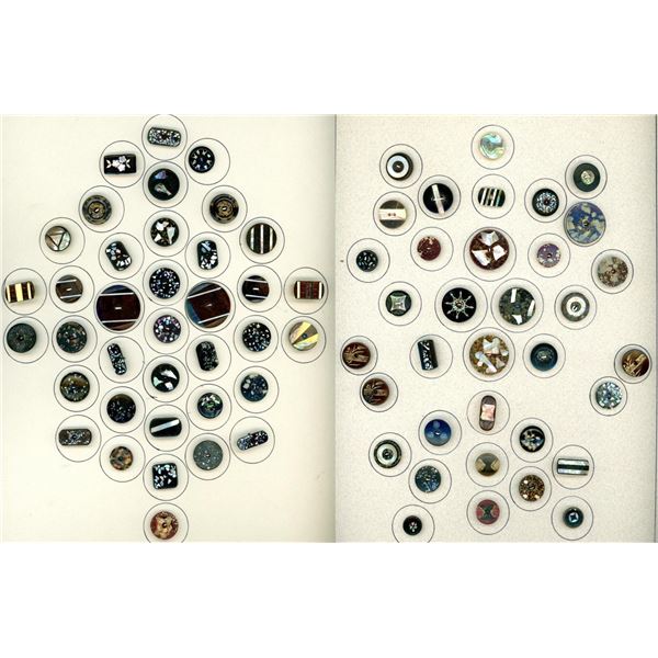 2 Cards of division one inlay buttons.