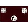 Image 1 : A small card of division three pierced pearl buttons