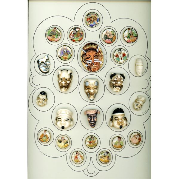 A card of division three Japanese buttons