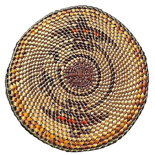 A VERY RARE hand made woven Basketry button