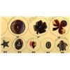 Image 1 : A small card of division one & three shell buttons