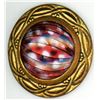 Image 2 : A small card of division one glass in metal buttons