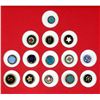Image 2 : A card of division one glass in metal buttons