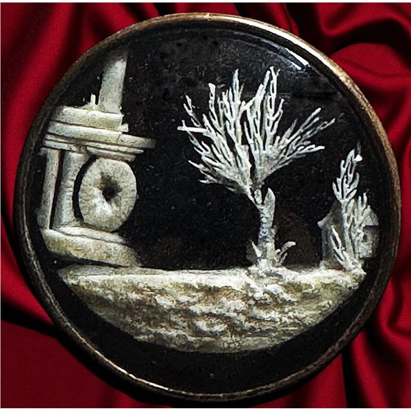 A division one Dieppe under glass pictorial button
