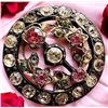 Image 1 : A division one multi colored paste jewel button
