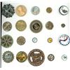 Image 1 : A card of division one and three assorted buttons