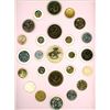 Image 1 : A card of division 1 & 3 assorted dragon buttons