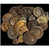 Image 1 : A small bag of assorted picture buttons