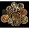 Image 1 : A small bag of assorted picture buttons
