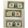 Image 1 : USA 1934 $5 Silver Certificates(2), and 1953B $2(43).  VG to Fine in grade.  Also includes 1963A $1 