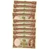 Image 1 : New Zealand, 1967 10 shillings. Run of 9 consecutive notes. All EF+ or better.