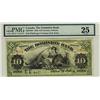 Image 1 : The Dominion Bank, 1910 $10 #076184, CH-220-18-04, PMG VF25. The finest example graded by PMG.