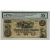 Image 1 : The Exchange Bank of Toronto, 1855 $2 ,CH-255-10-04R, PMG AU55 EPQ.  Only one example finer.