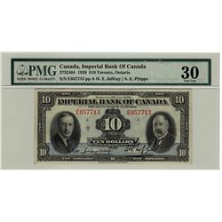 Imperial Bank of Canada 1939 $10 #E057713, CH-375-24-04, PMG VF30,