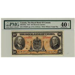 The Royal Bank of Canada, 1935 $10 #1372501, CH-630-18-04a, PMG EF40 EPQ