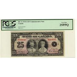 1935 $25 BC-11 A010045 PCGS VF25 PPQ. Bright and attractive.