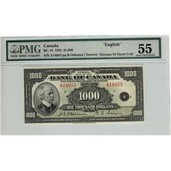 1935 $1000 BC-19 A14953 PMG AU55, looks choice. Lovely.