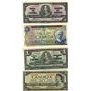 Image 1 : 1937 $1 BC-21d, 1937 $10 BC-24c, 1954 $20 DF BC-33b, 1972 $5 BC-48a #CP0989098.  Lot of 4 notes Fine