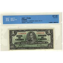 1937 $1 BC-21d /CN2505529, CCCS EF40