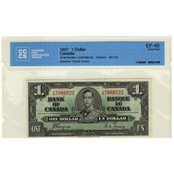 1937 $1 BC-21d /OM7688722 CCCS EF45