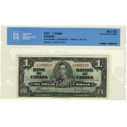 1937 $1 BC-21d /OM7688723 CCCS AU55