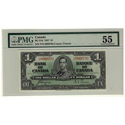 1937 $1 BC-21d #NN0660792 PMG AU55,