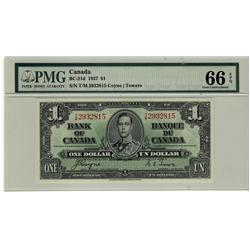 1937 $1 BC-21d #TM2932815 PMG UNC66 EPQ