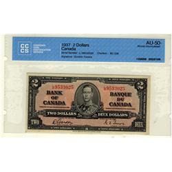 1937 $2 BC-22b /LB9533025 CCCS AU50