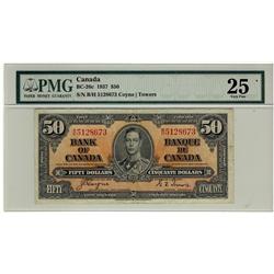 1937 $50 BC-26c /BH5128673 PMG VF25