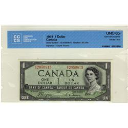 1954 $1 BC-29a /BA2050815 CCCS UNC65