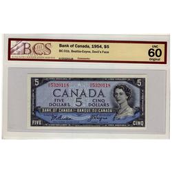 1954 $5 DF BC-31b #HC53220118 BCS UNC60.