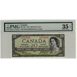 1954 $20 BC-33b /BE9510696 PMG VF35 EPQ