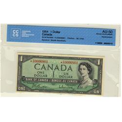1954 $1 BC-37bA #/*IO0606861 CCCS AU50