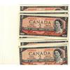 Image 1 : 1954 $2 BC-38a Beattie-Coyne. Lot of 21 notes. All AU to Unc.