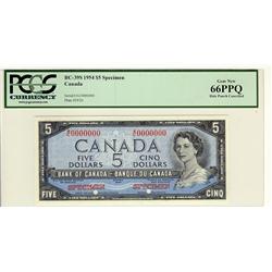1954 $5 BC-39S A/C0000000  PCGS UNC66PPQ
