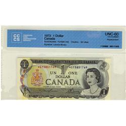 1973 $1 BC-46aA *GY5851769 CCCS UNC60