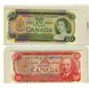 Image 1 : 1975 $50 BC-51a #HA2761725 & 1969 $20 BC-50a #EG3155401.  Lot of 2 notes AU-UNC.