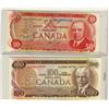 Image 1 : 1975 $1 50 BC-51b #EHJ9995103 & $100 BC-52b #AJG0614799.  Lot of 2 notes, AU to UNC.