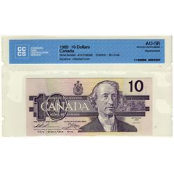 1989 $10 BC-57aA #ATX2158298 CCCS AU58