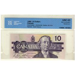 1989 $10 BC-57bA ATX2242438 CCCS UNC65