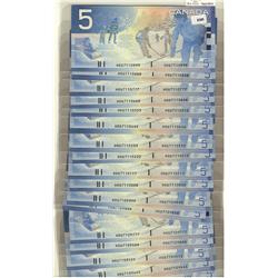 2004 $5  BC-62b #HOG7110999, 7110888, 7110777, 7110666, 7110555, 7110444, 7110333, 7110222, 7110111,