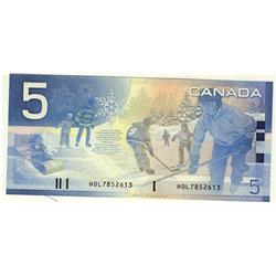 2005 $5 BC-62bA #HOL7852613,  UNC