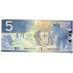 2005 $5 BC62bA #HON3115375,  UNC