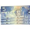 Image 1 : 2005 $5 BC-62bA #HOR1476475, 476, 477,  Lot of 3 consecutive notes,  All UNC,