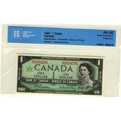 RADAR 1967 $1 BC-45b-i #GP2924292 CCCS AU58