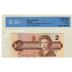 RADAR 1986 $2 BC-55b-i #EGL9669669 CCCS UNC65