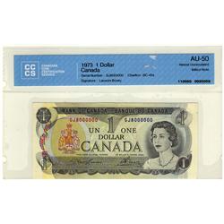 1973 $1 BC-46a GJ8000000 CCCS AU50
