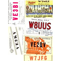Lot of 102 old QSL cards from WWV.The concept of sending a post card to verify reception of a statio
