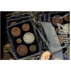 WORLD coins, lot of several Year Sets from Mexico 1959 (4), 1960 (2), 1962 (4), Great Britain, Irela